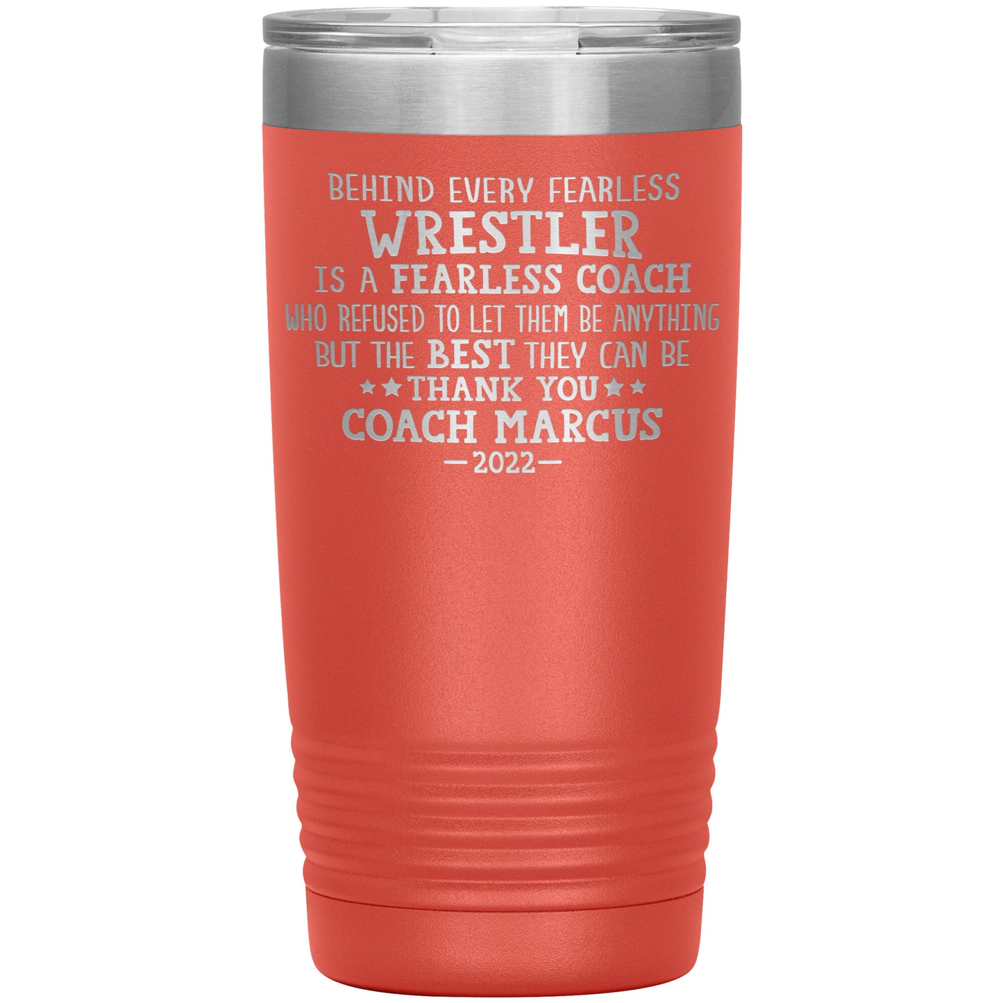 Fearless Wrestling Coach Tumbler