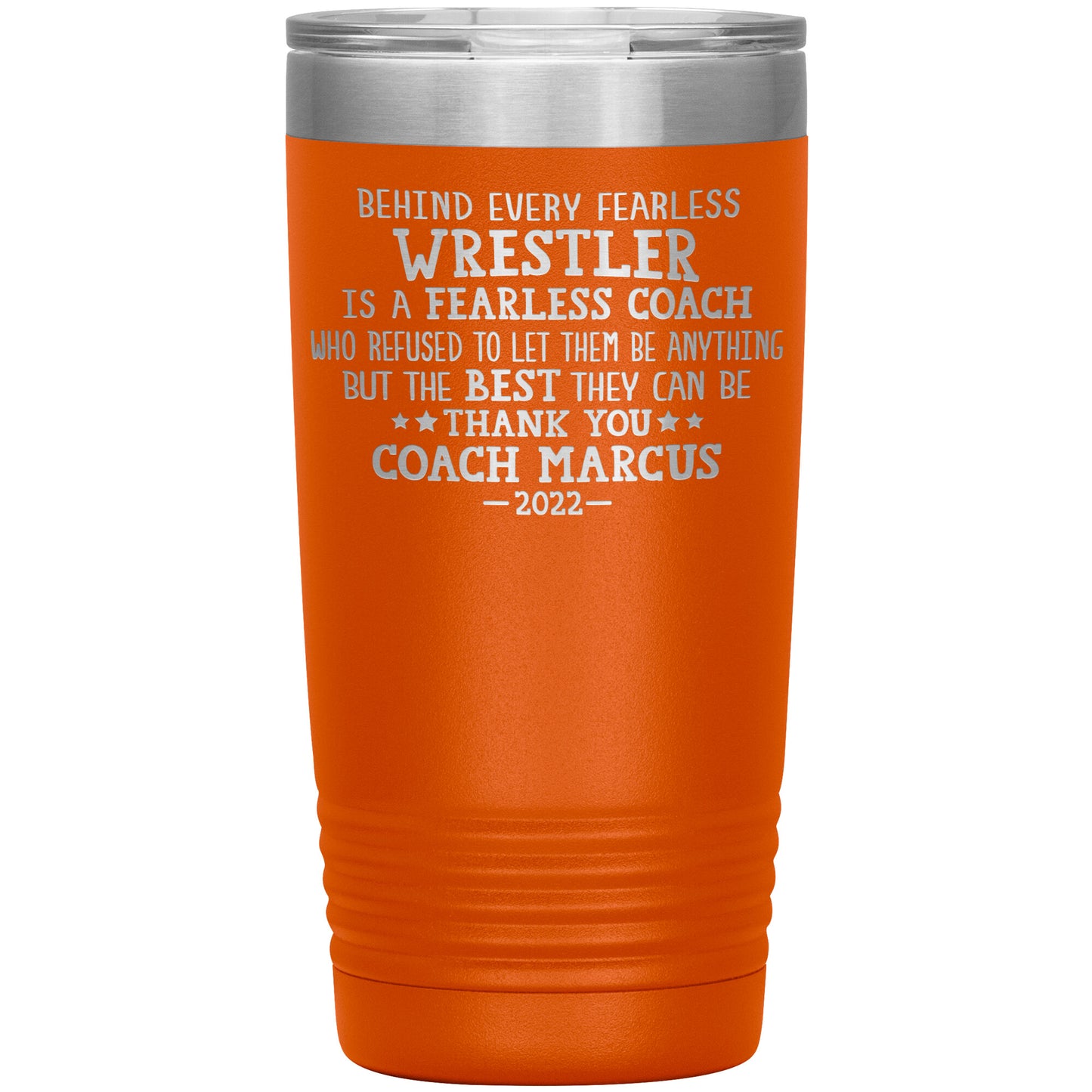 Fearless Wrestling Coach Tumbler