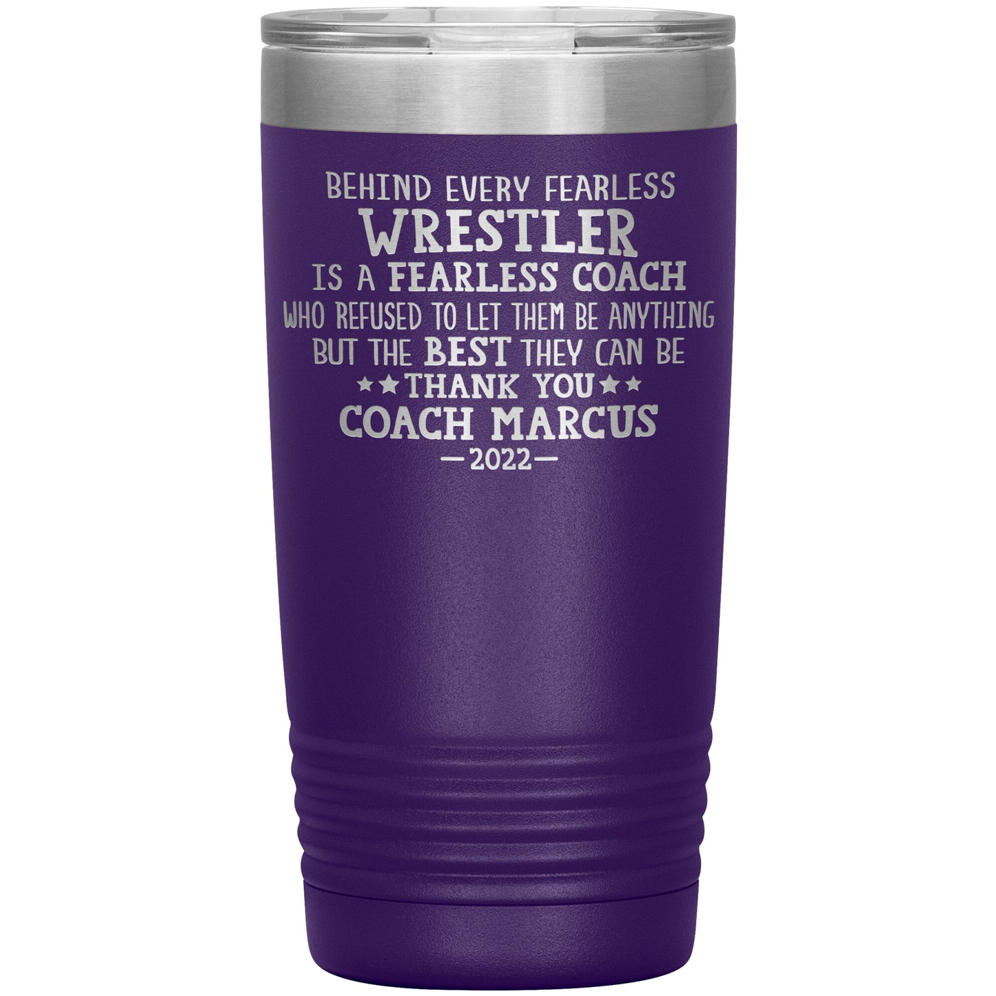 Fearless Wrestling Coach Tumbler