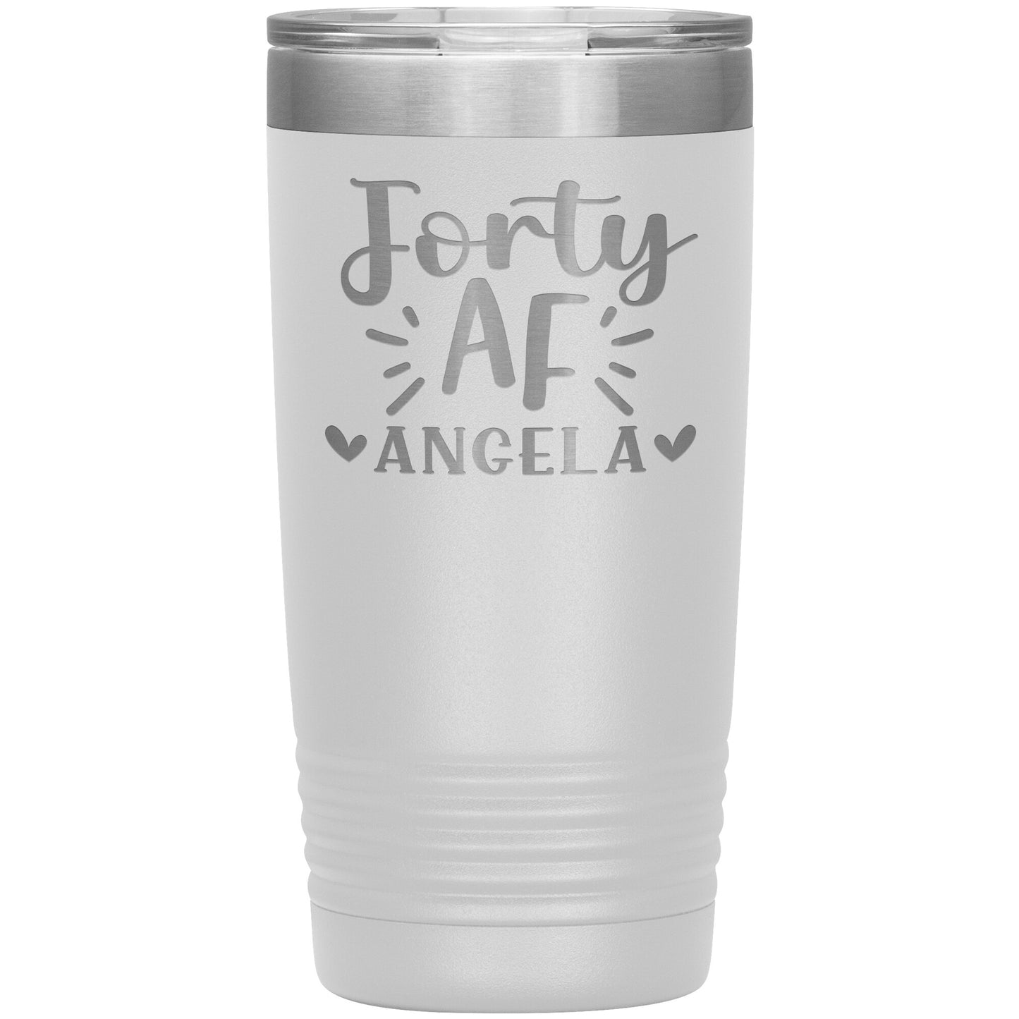 Forty AF 40th Birthday Tumbler