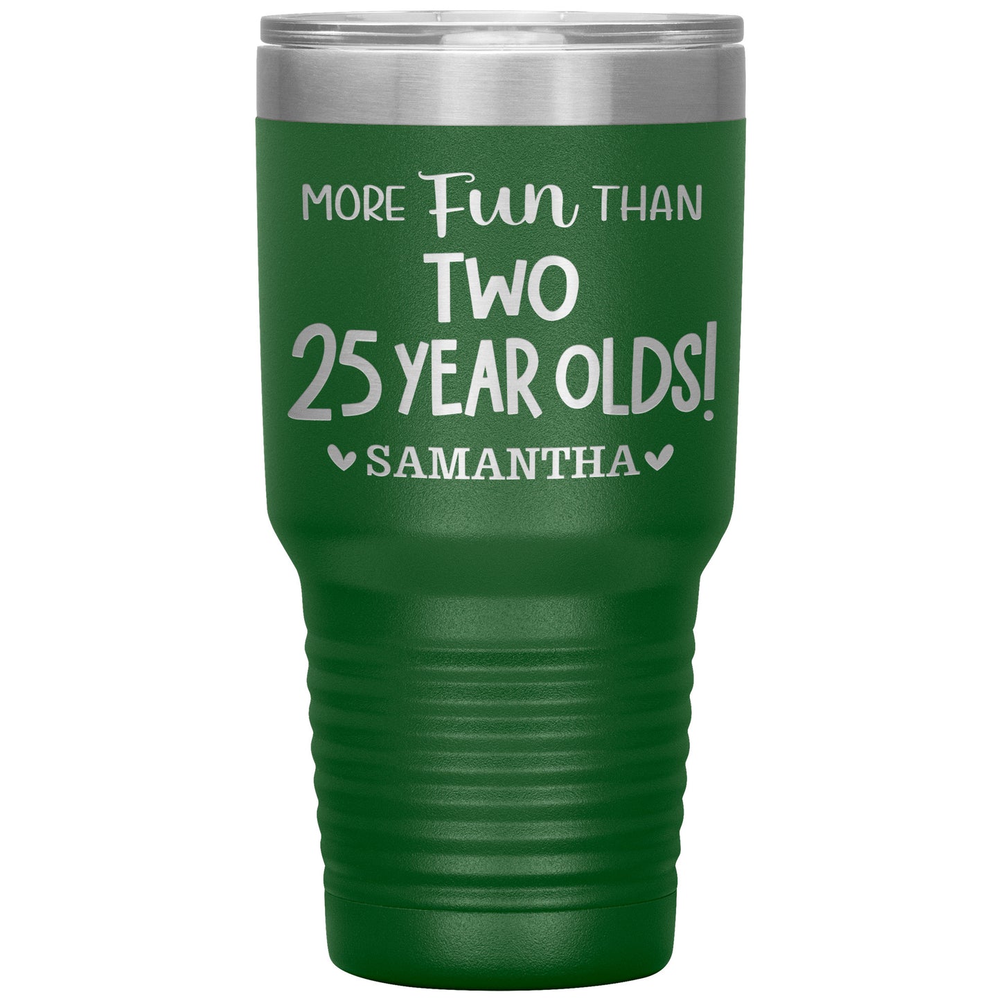 More Fun Than Two 25 Years Olds Birthday Tumbler