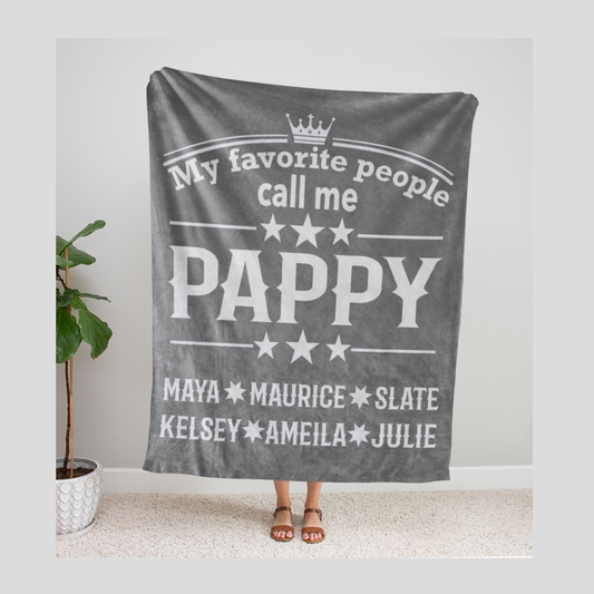 My Favorite People Pappy Blanket