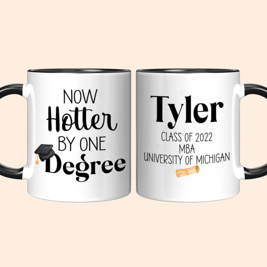 Now Hotter By One Degree Graduation Mug