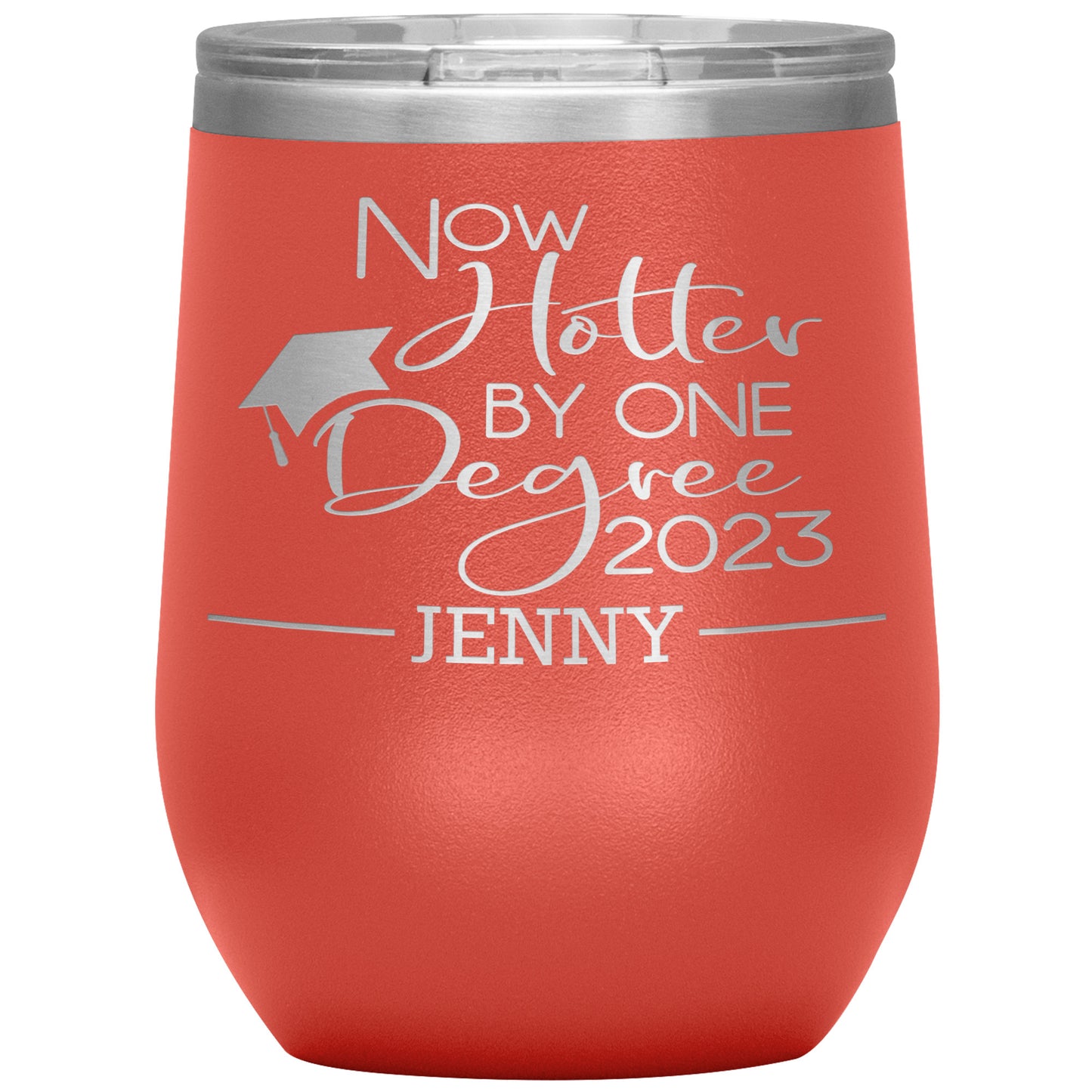 Now Hotter by One Degree 2023 Tumbler, Personalized MBA Graduation Gift for Her