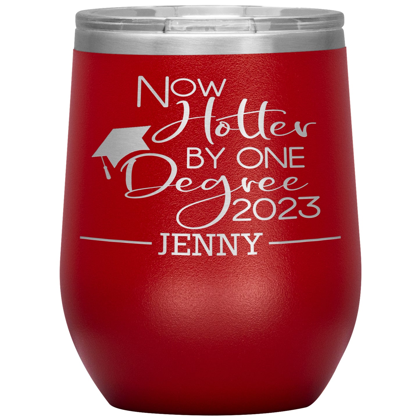 Now Hotter by One Degree 2023 Tumbler, Personalized MBA Graduation Gift for Her