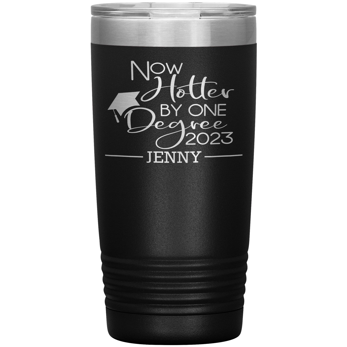Now Hotter by One Degree 2023 Tumbler, Personalized MBA Graduation Gift for Her