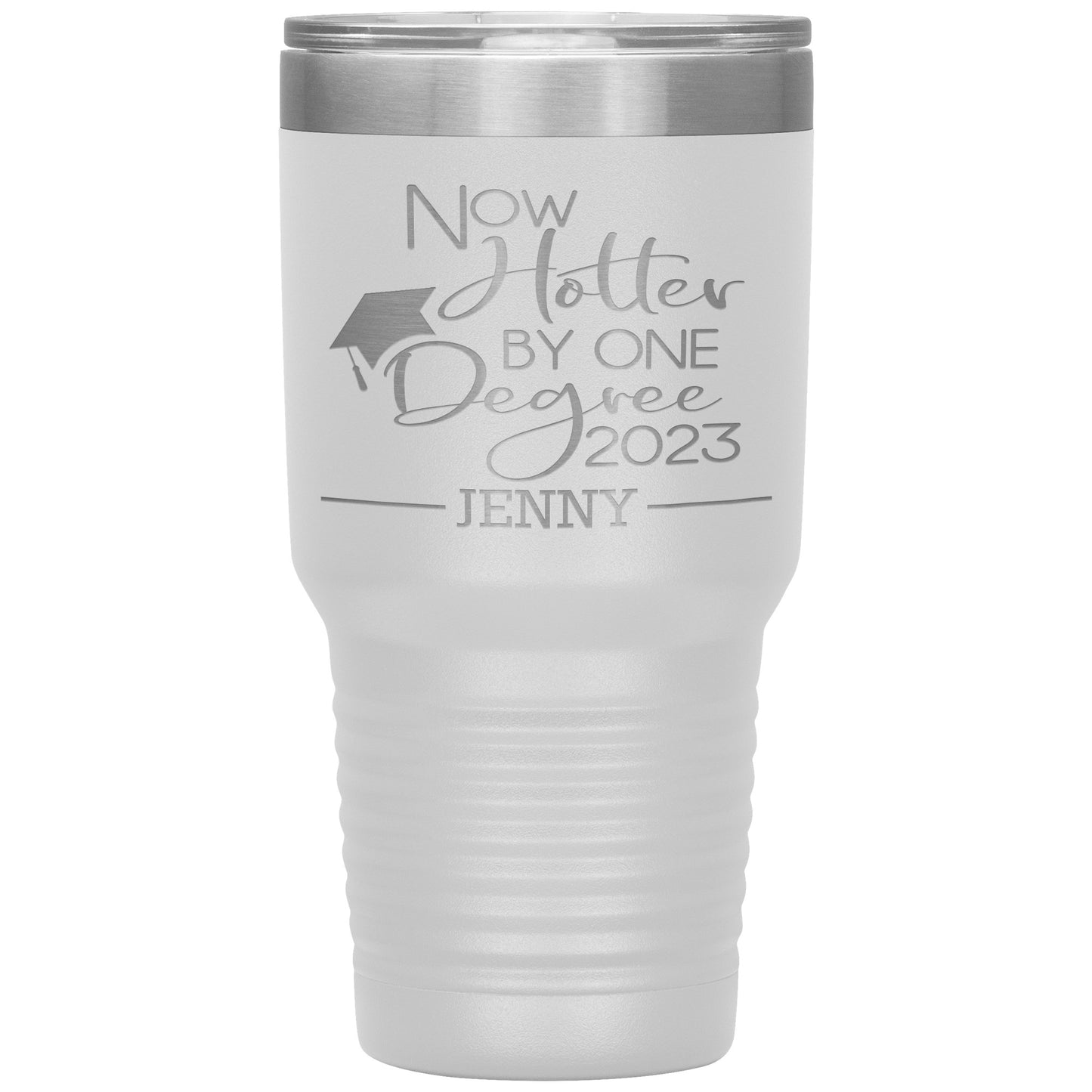 Now Hotter by One Degree 2023 Tumbler, Personalized MBA Graduation Gift for Her