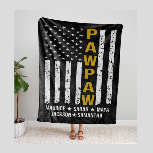 Pawpaw Flag Blanket