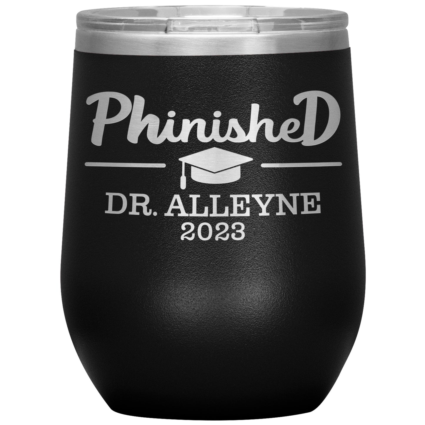 Phinished 2023 Tumbler, PhD Doctorate Graduation Gift for Him or Her