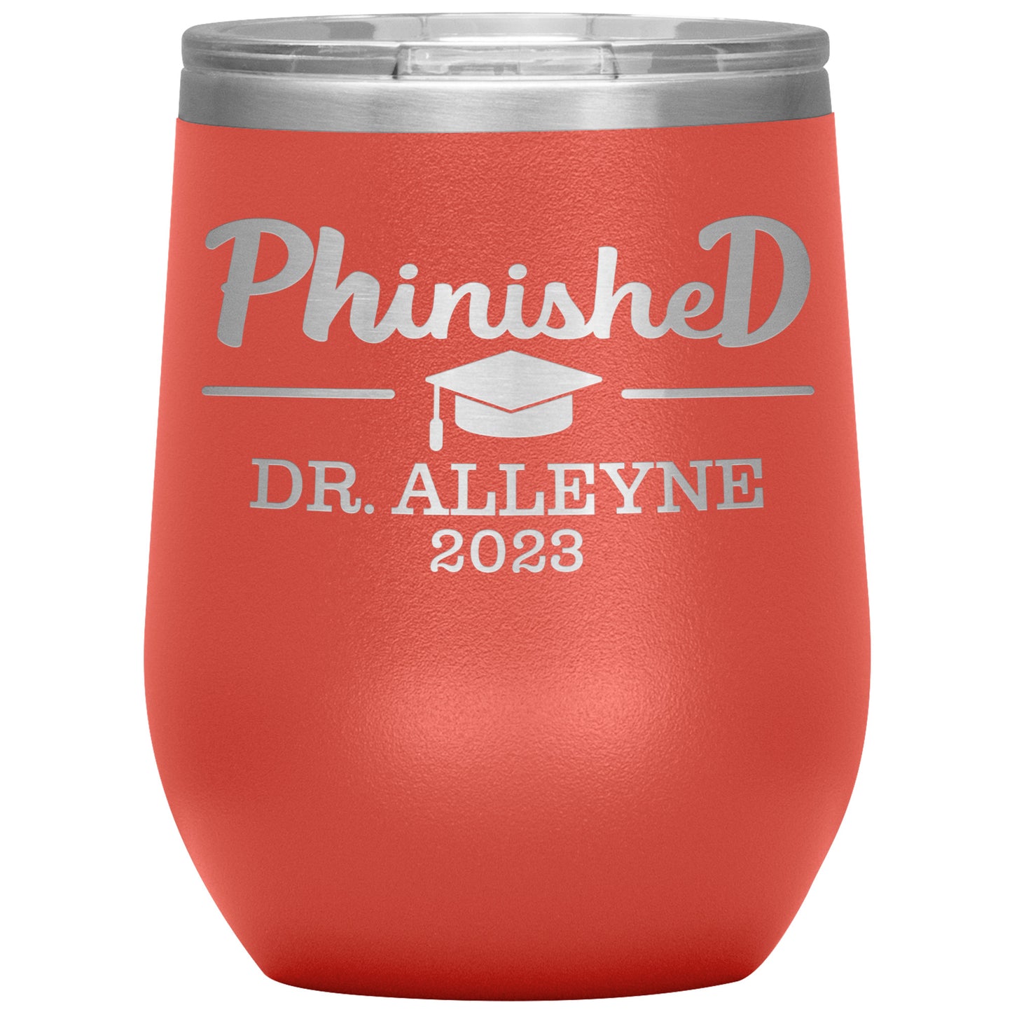 Phinished 2023 Tumbler, PhD Doctorate Graduation Gift for Him or Her