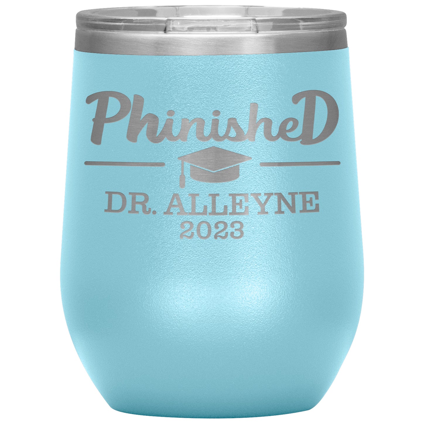 Phinished 2023 Tumbler, PhD Doctorate Graduation Gift for Him or Her