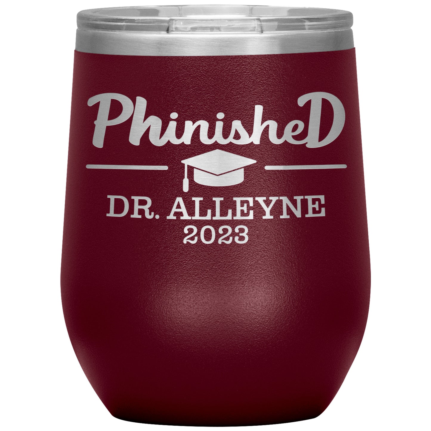 Phinished 2023 Tumbler, PhD Doctorate Graduation Gift for Him or Her