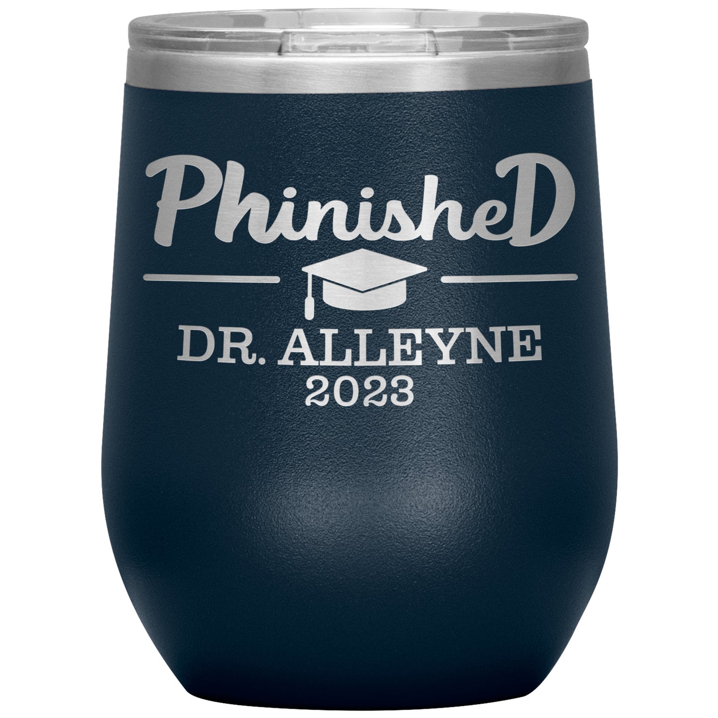 Phinished 2023 Tumbler, PhD Doctorate Graduation Gift for Him or Her