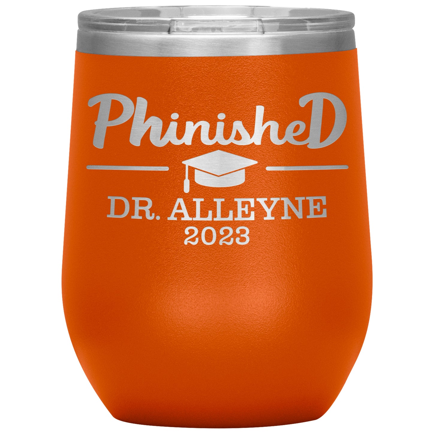 Phinished 2023 Tumbler, PhD Doctorate Graduation Gift for Him or Her
