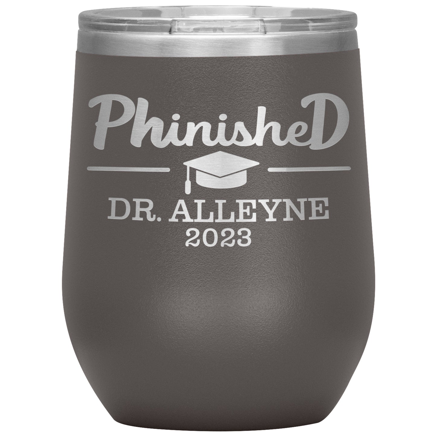 Phinished 2023 Tumbler, PhD Doctorate Graduation Gift for Him or Her