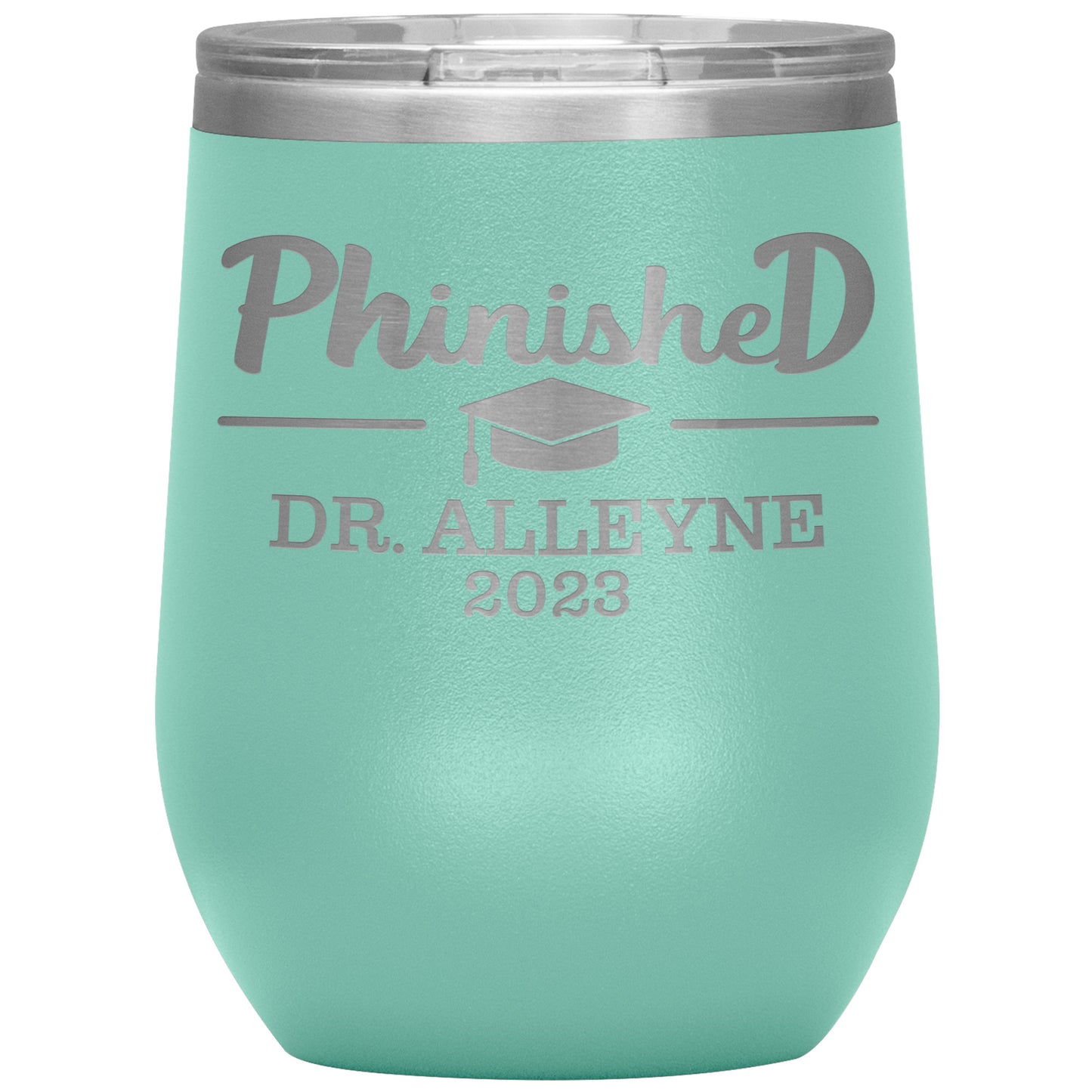 Phinished 2023 Tumbler, PhD Doctorate Graduation Gift for Him or Her