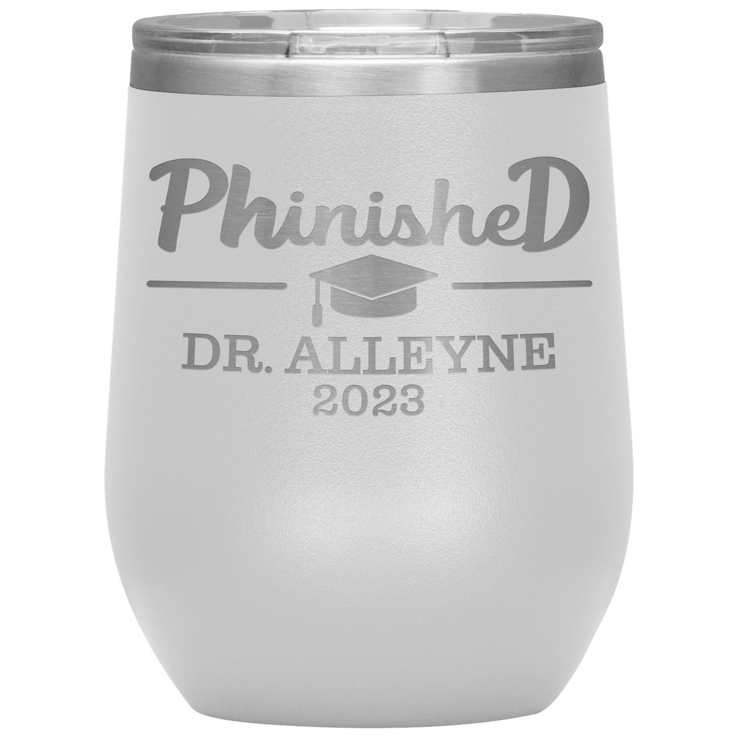 Phinished 2023 Tumbler, PhD Doctorate Graduation Gift for Him or Her