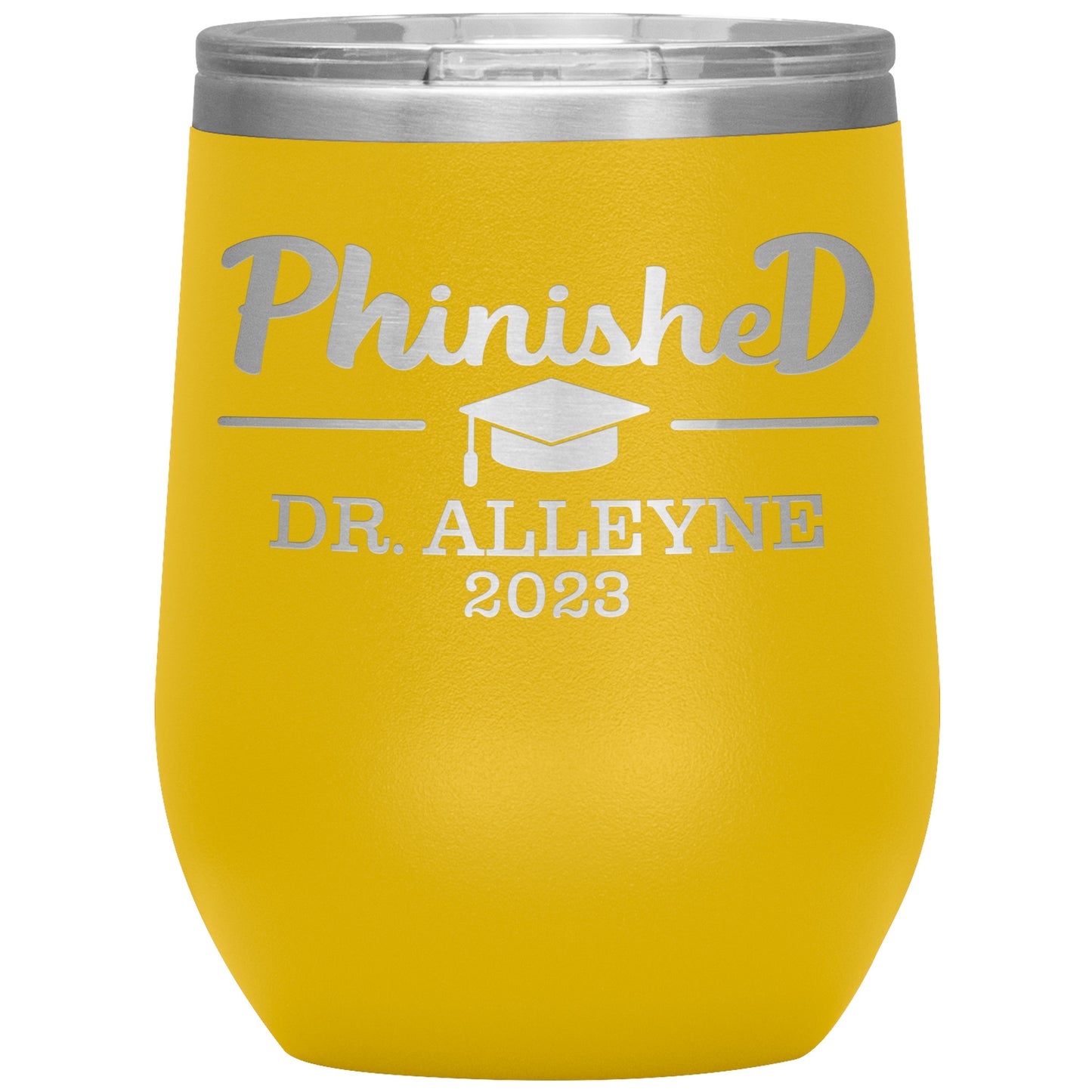 Phinished 2023 Tumbler, PhD Doctorate Graduation Gift for Him or Her