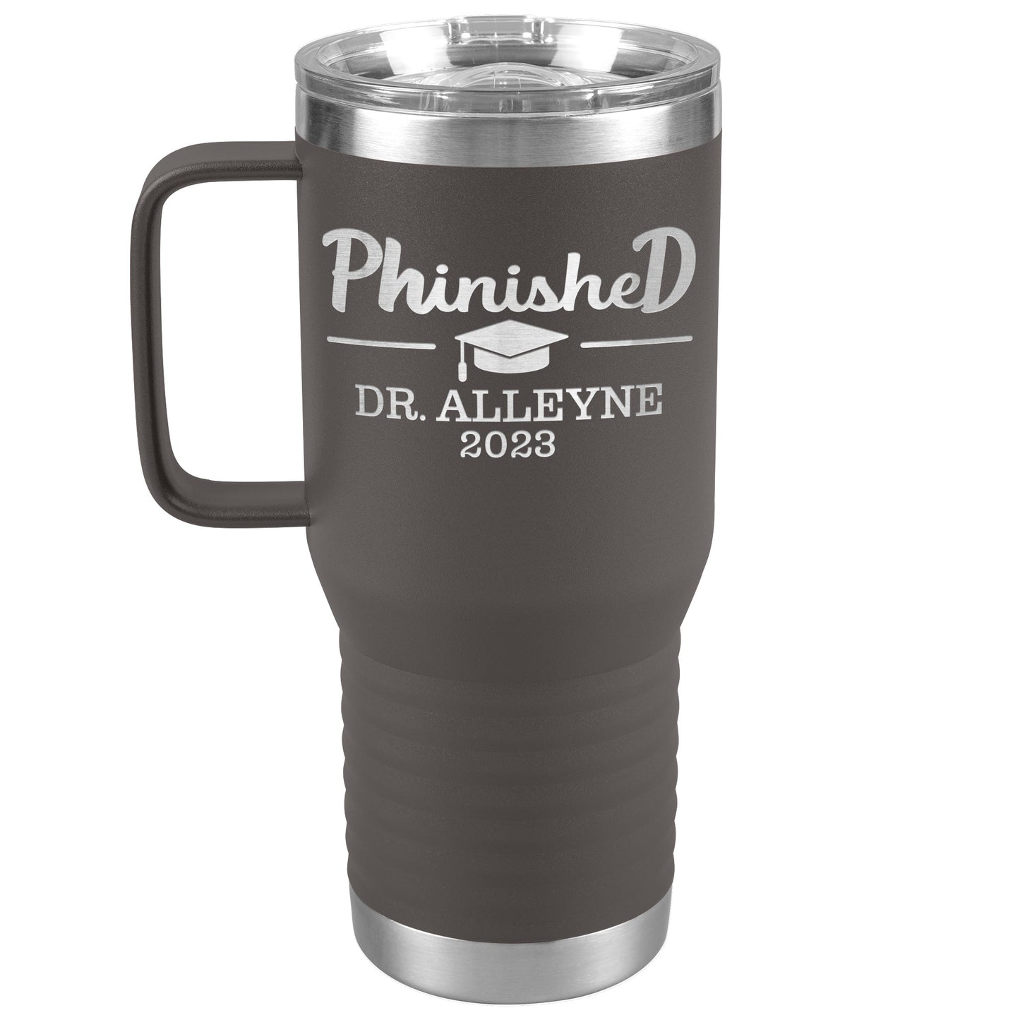 Phinished 2023 Tumbler, PhD Doctorate Graduation Gift for Him or Her