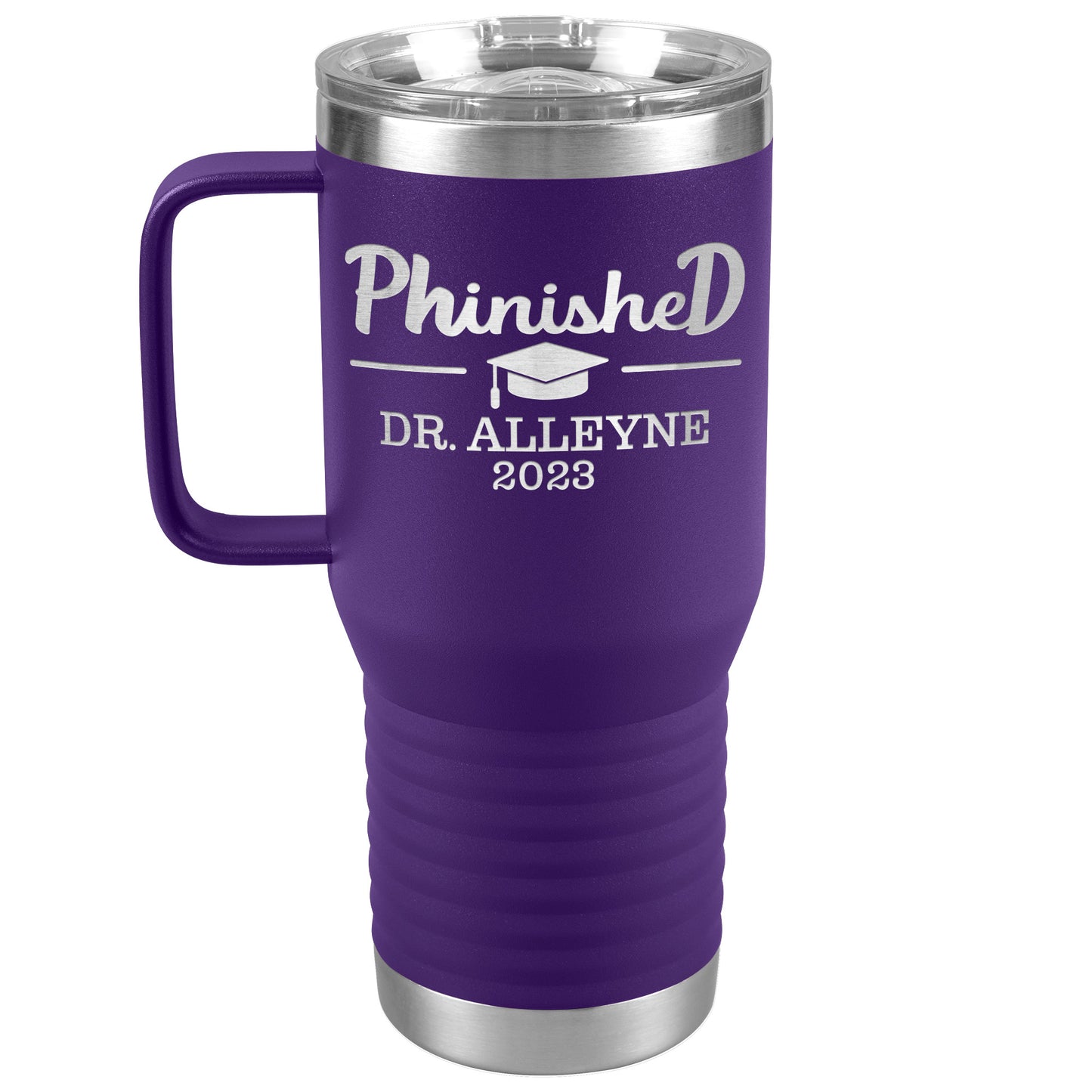 Phinished 2023 Tumbler, PhD Doctorate Graduation Gift for Him or Her