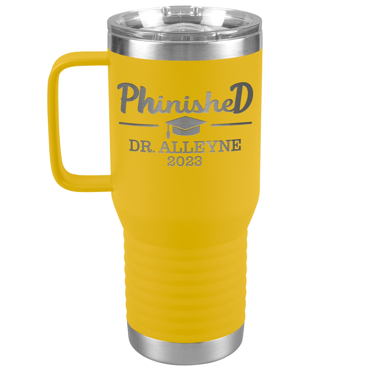 Phinished 2023 Tumbler, PhD Doctorate Graduation Gift for Him or Her