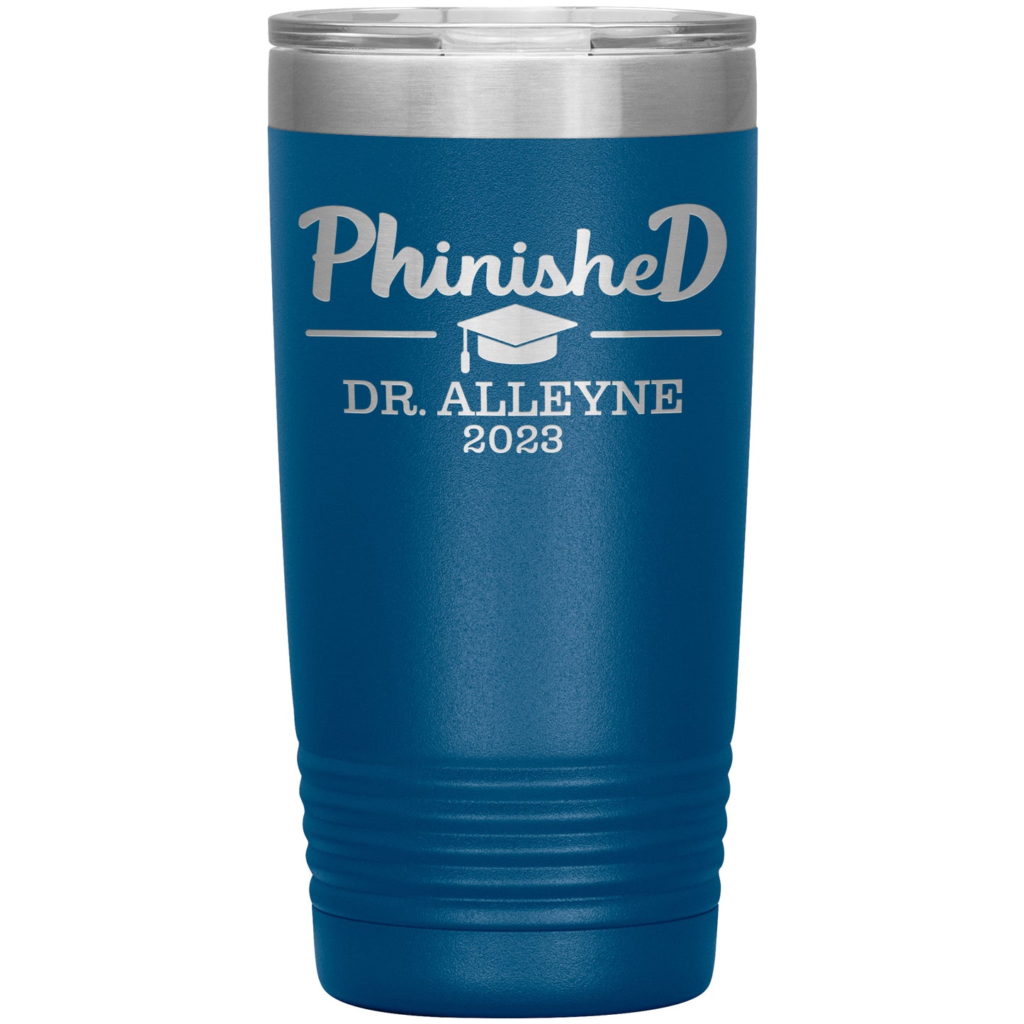 Phinished 2023 Tumbler, PhD Doctorate Graduation Gift for Him or Her