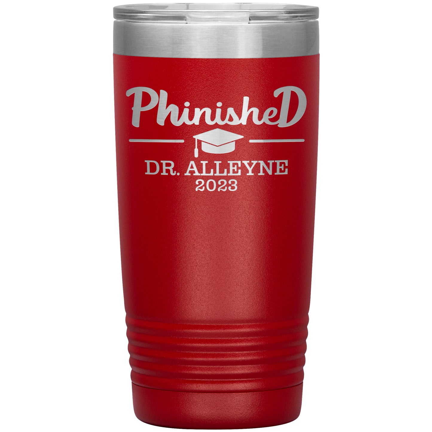 Phinished 2023 Tumbler, PhD Doctorate Graduation Gift for Him or Her