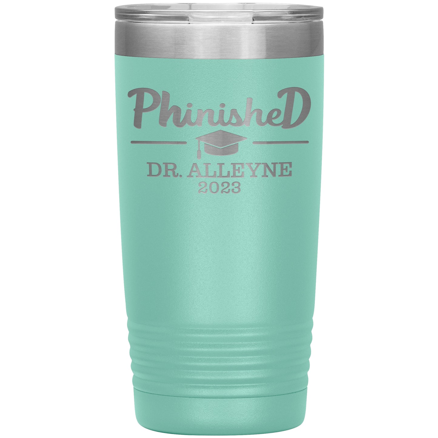 Phinished 2023 Tumbler, PhD Doctorate Graduation Gift for Him or Her