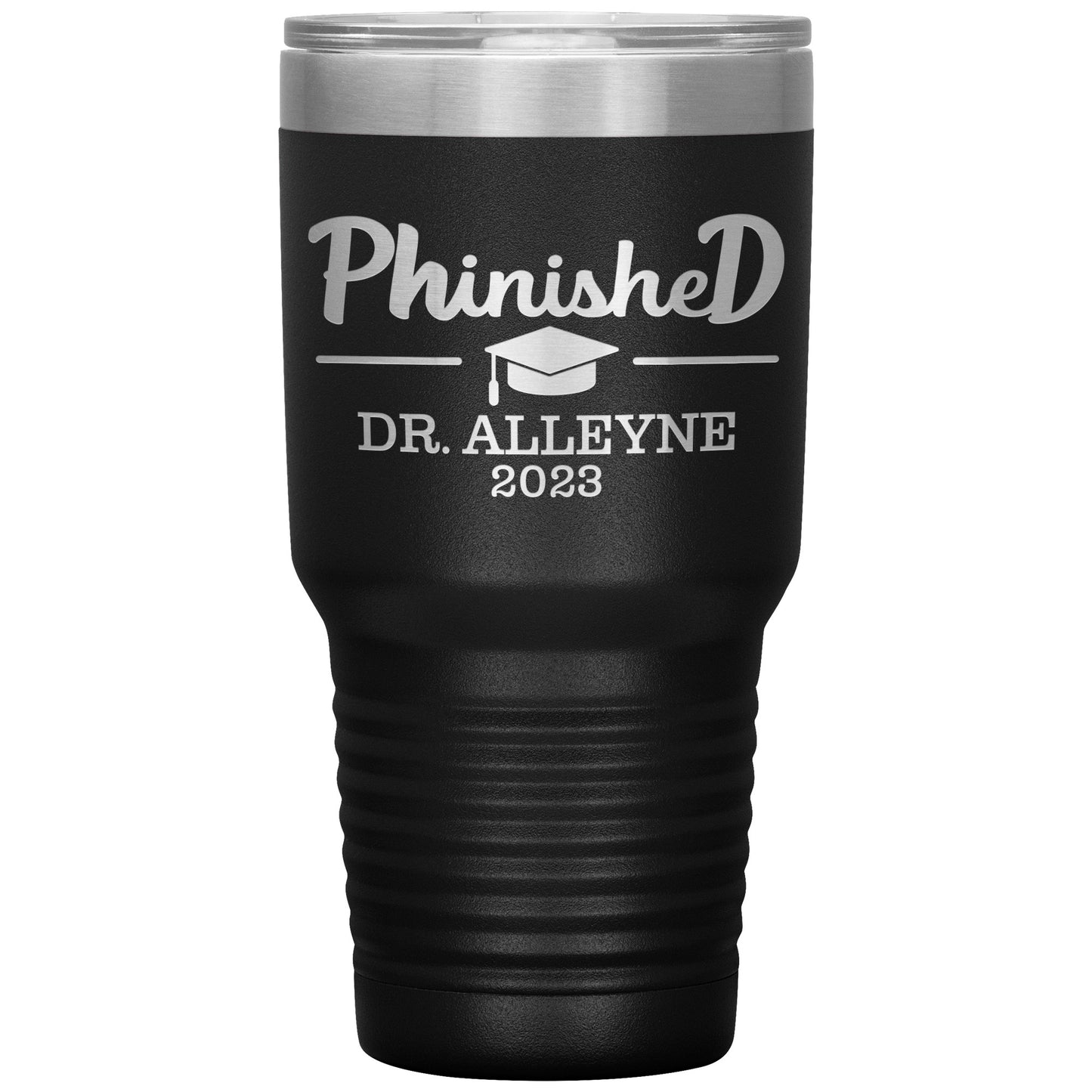 Phinished 2023 Tumbler, PhD Doctorate Graduation Gift for Him or Her