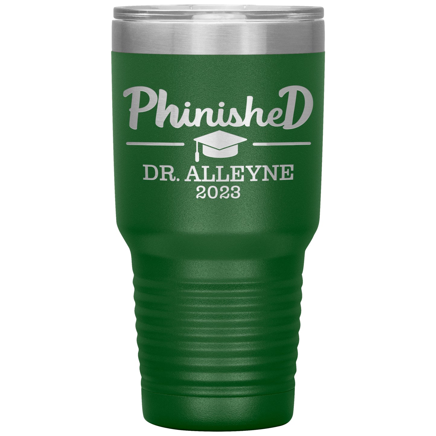 Phinished 2023 Tumbler, PhD Doctorate Graduation Gift for Him or Her
