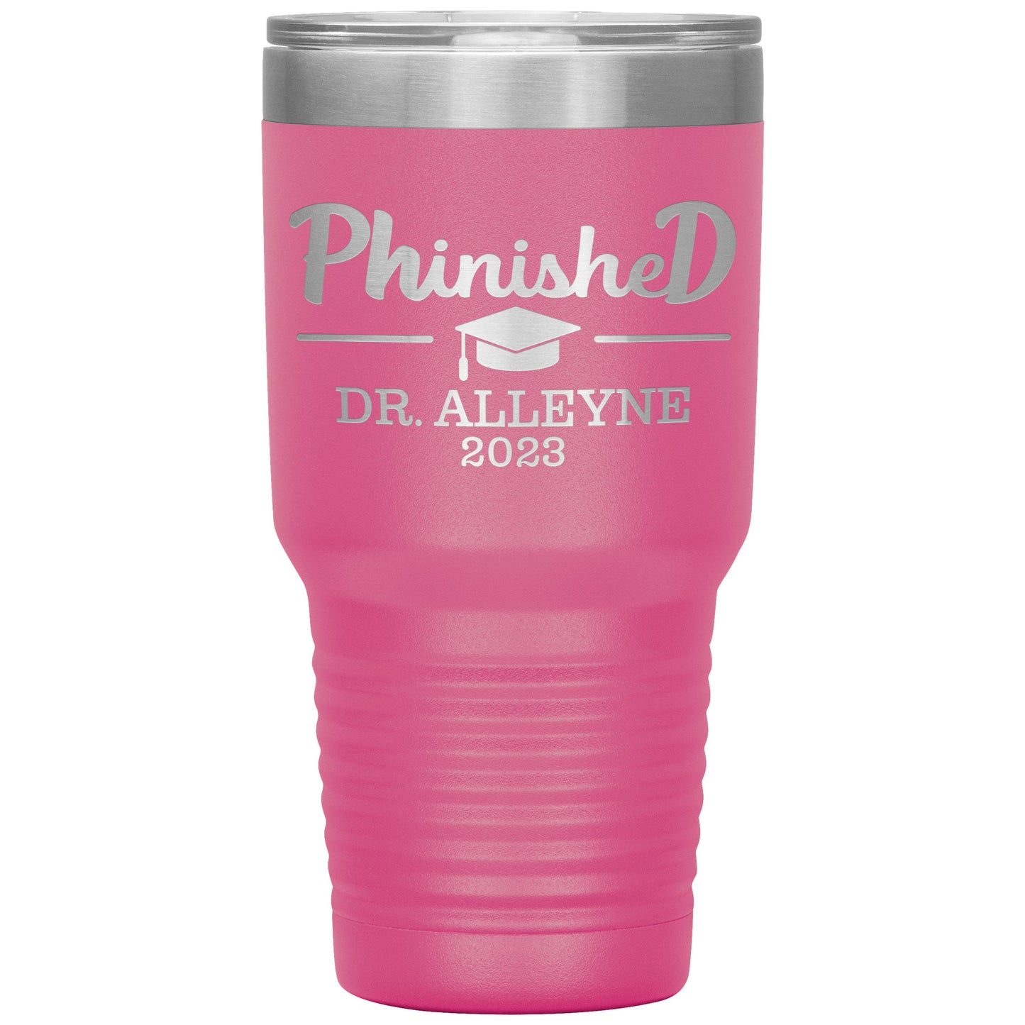 Phinished 2023 Tumbler, PhD Doctorate Graduation Gift for Him or Her
