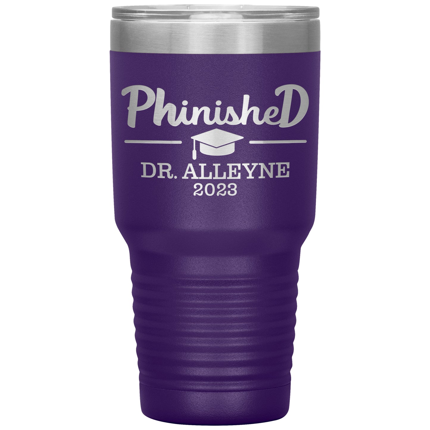 Phinished 2023 Tumbler, PhD Doctorate Graduation Gift for Him or Her