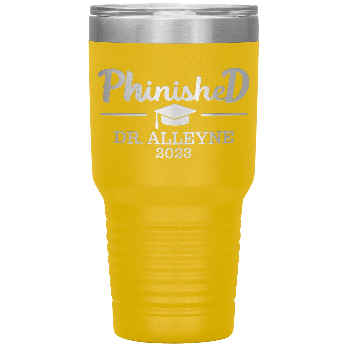 Phinished 2023 Tumbler, PhD Doctorate Graduation Gift for Him or Her