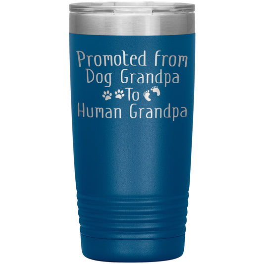 Promoted from Dog Grandpa to Human Grandpa Tumbler