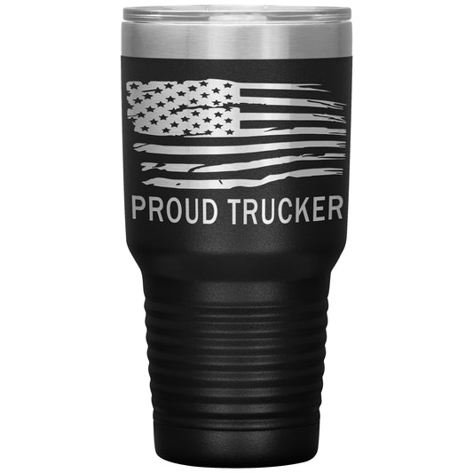Proud Trucker Tumbler