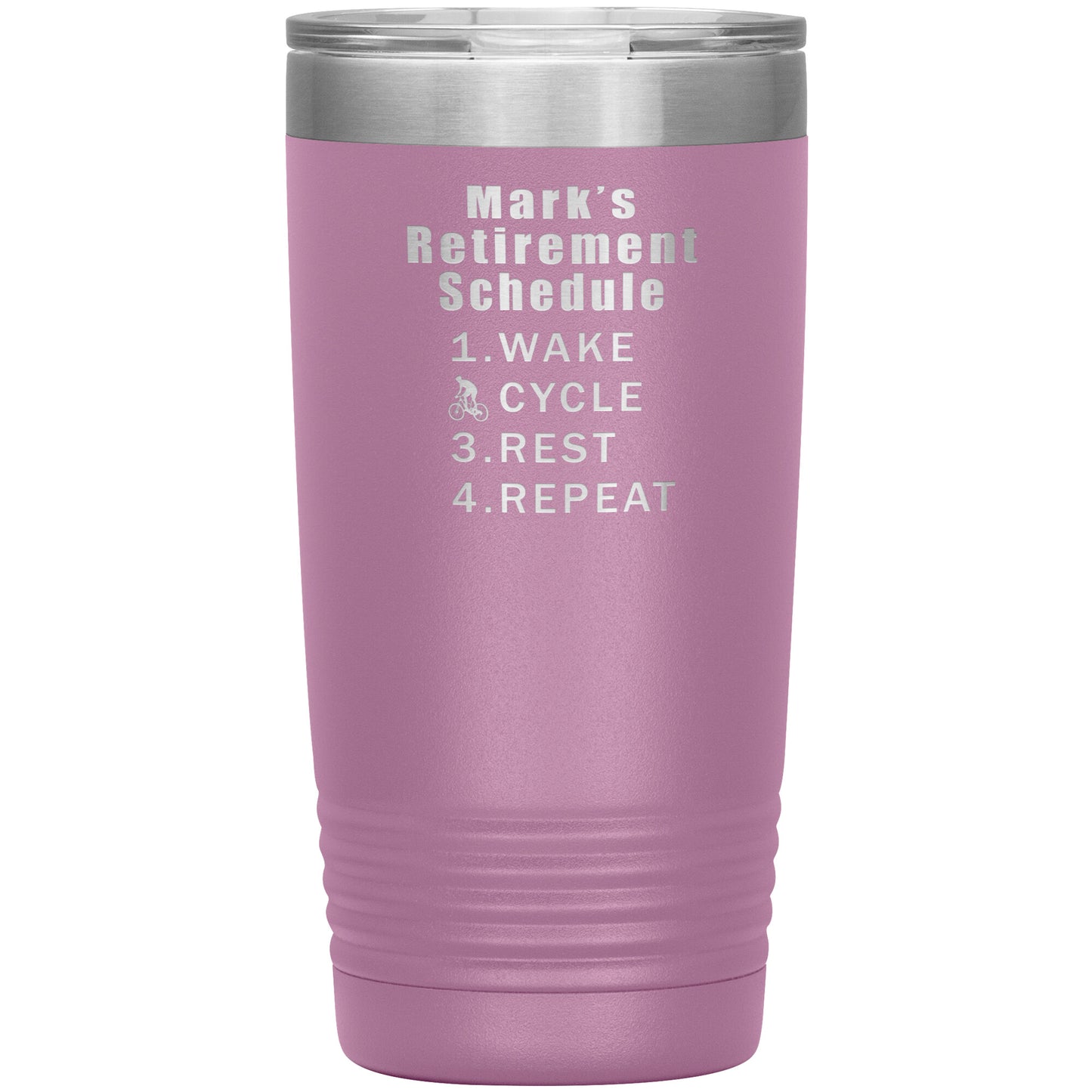 Retirement Schedule Cycling Tumbler