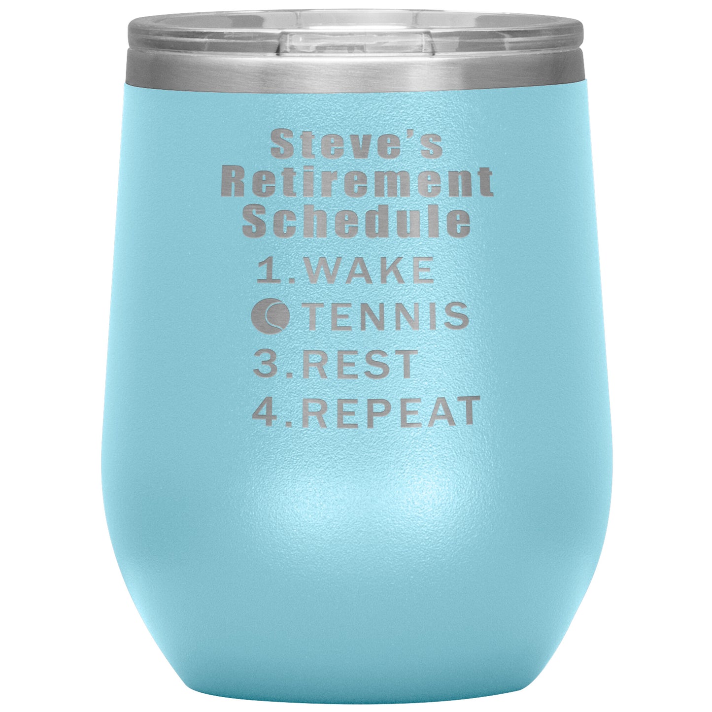 Retirement Schedule Tennis Tumbler