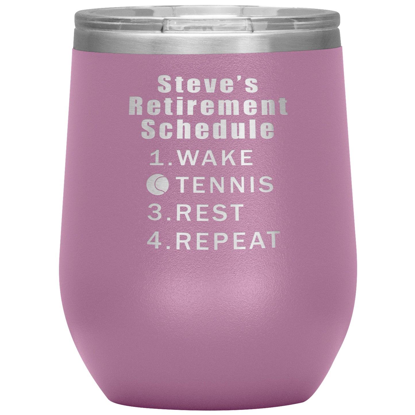 Retirement Schedule Tennis Tumbler