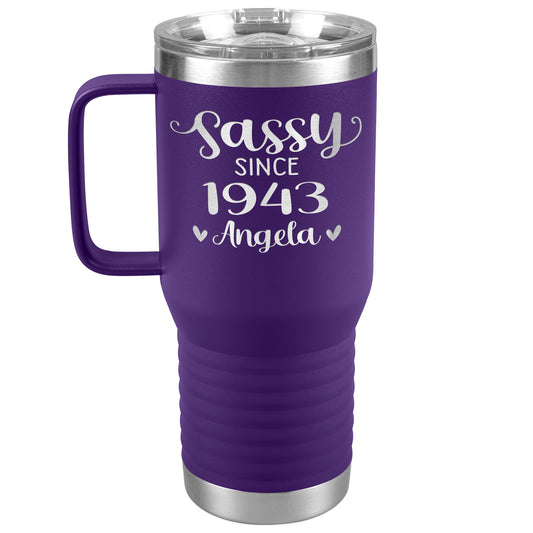 Sassy Since 1943 Birthday Tumbler