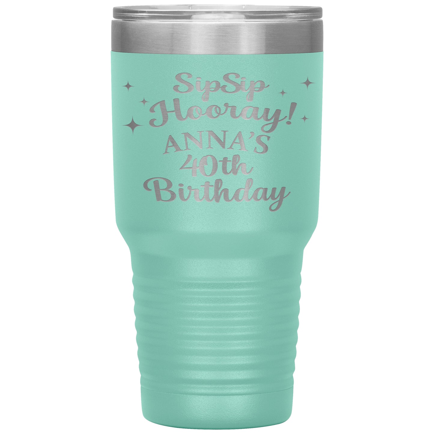 Sip Sip Hooray 40th Birthday Tumbler