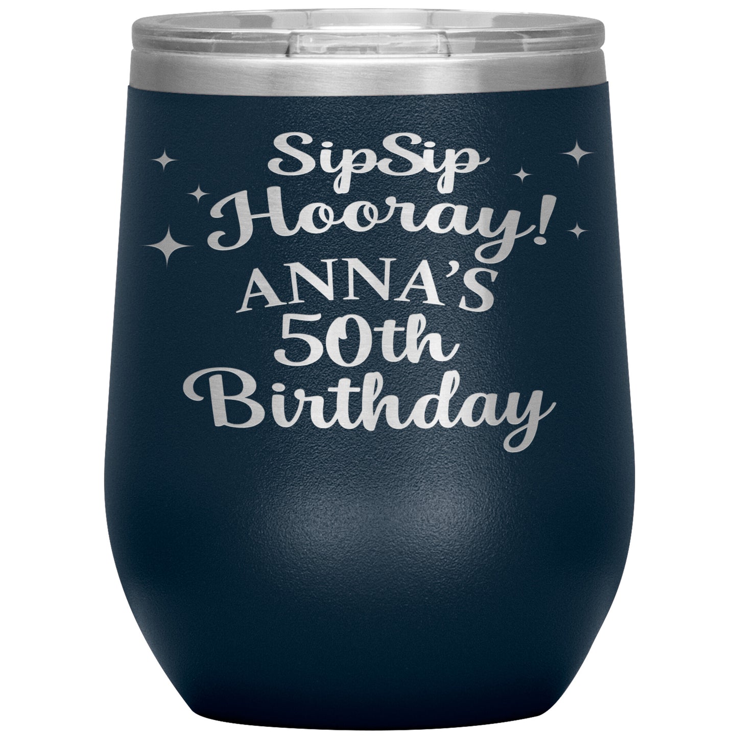 Sip Sip Hooray 50th Birthday Tumbler
