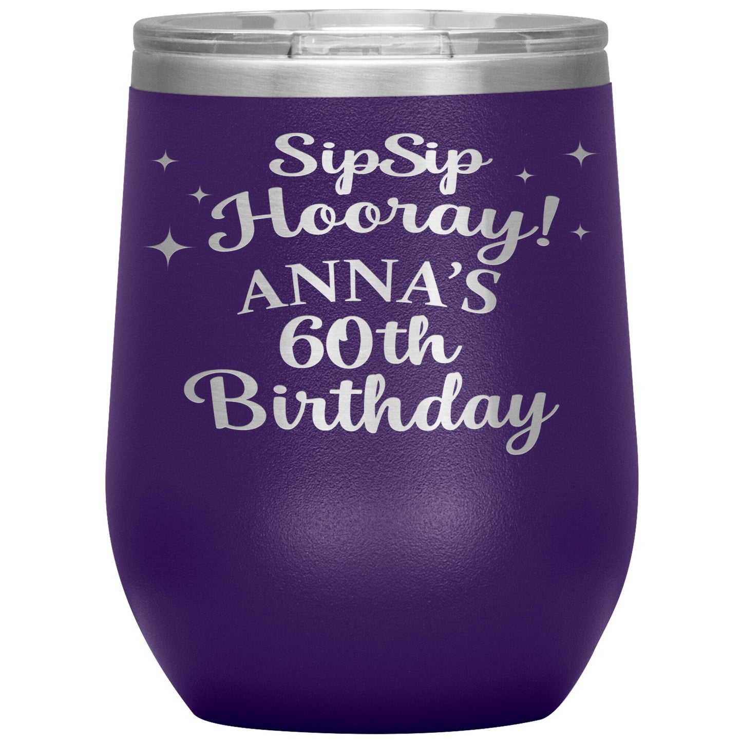 Sip Sip Hooray 60th Birthday Tumbler