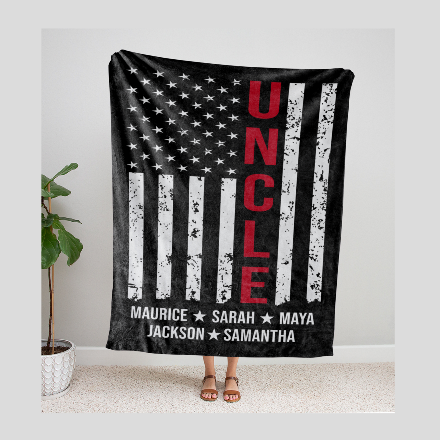 Uncle Flag Blanket