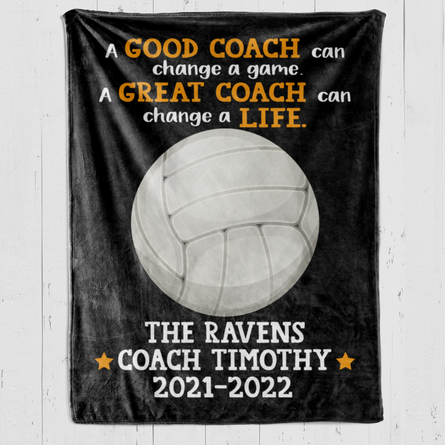 Volleyball Coach A Great Coach Blanket