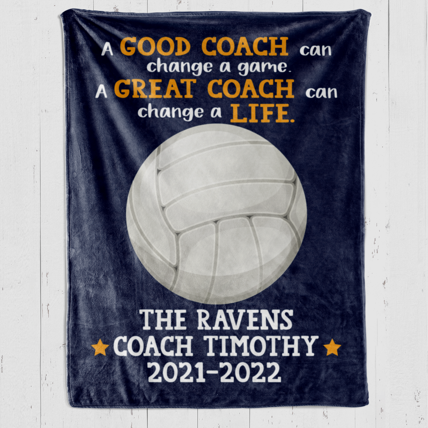 Volleyball Coach A Great Coach Blanket