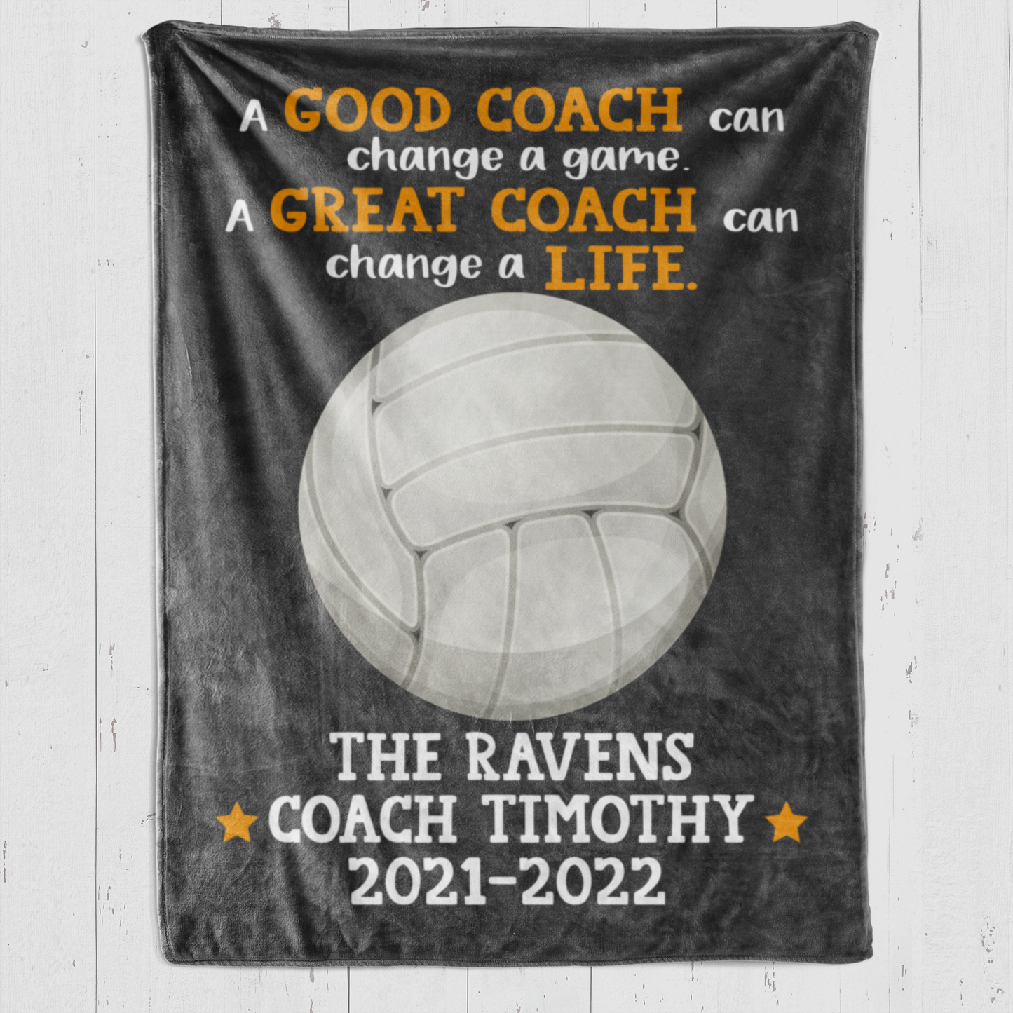 Volleyball Coach A Great Coach Blanket