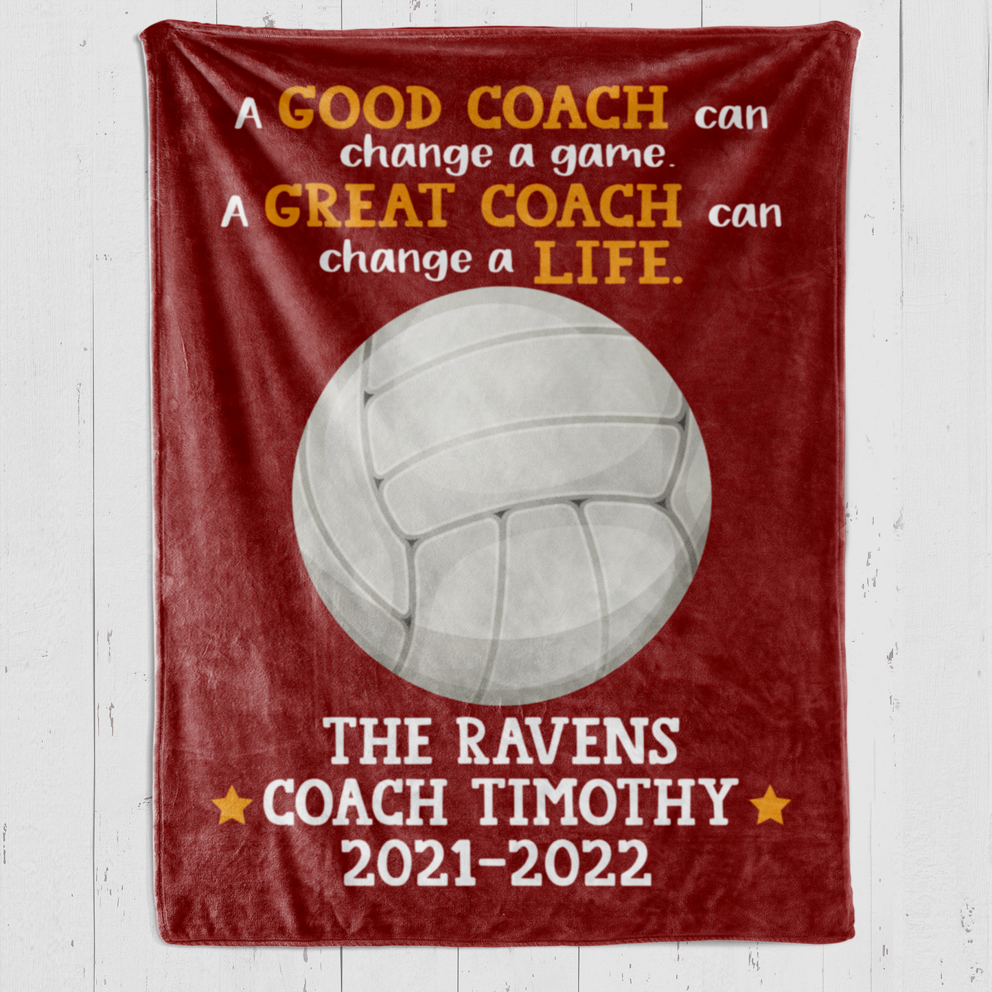 Volleyball Coach A Great Coach Blanket