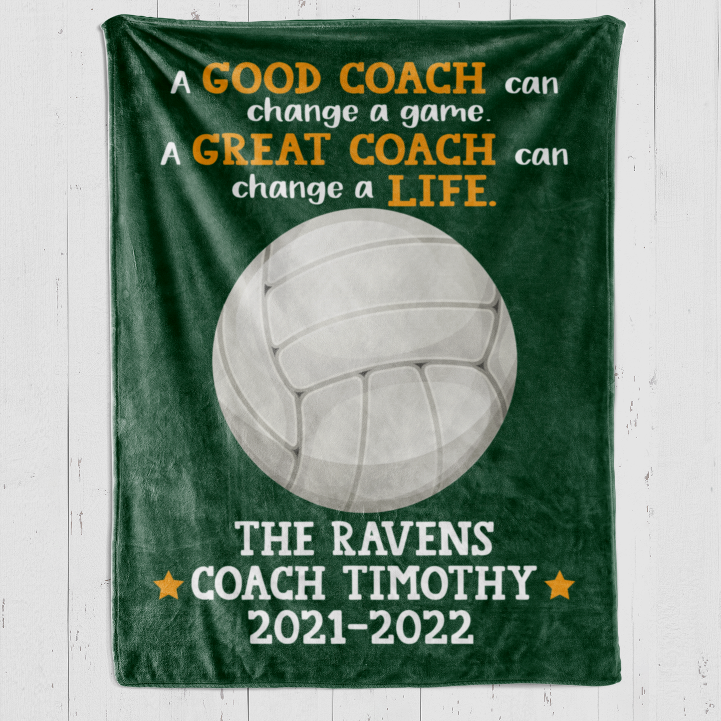 Volleyball Coach A Great Coach Blanket