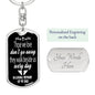 Those We Love Don't Go Away Dad Key Chain