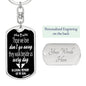 Those We Love Don't Go Away Son Key Chain